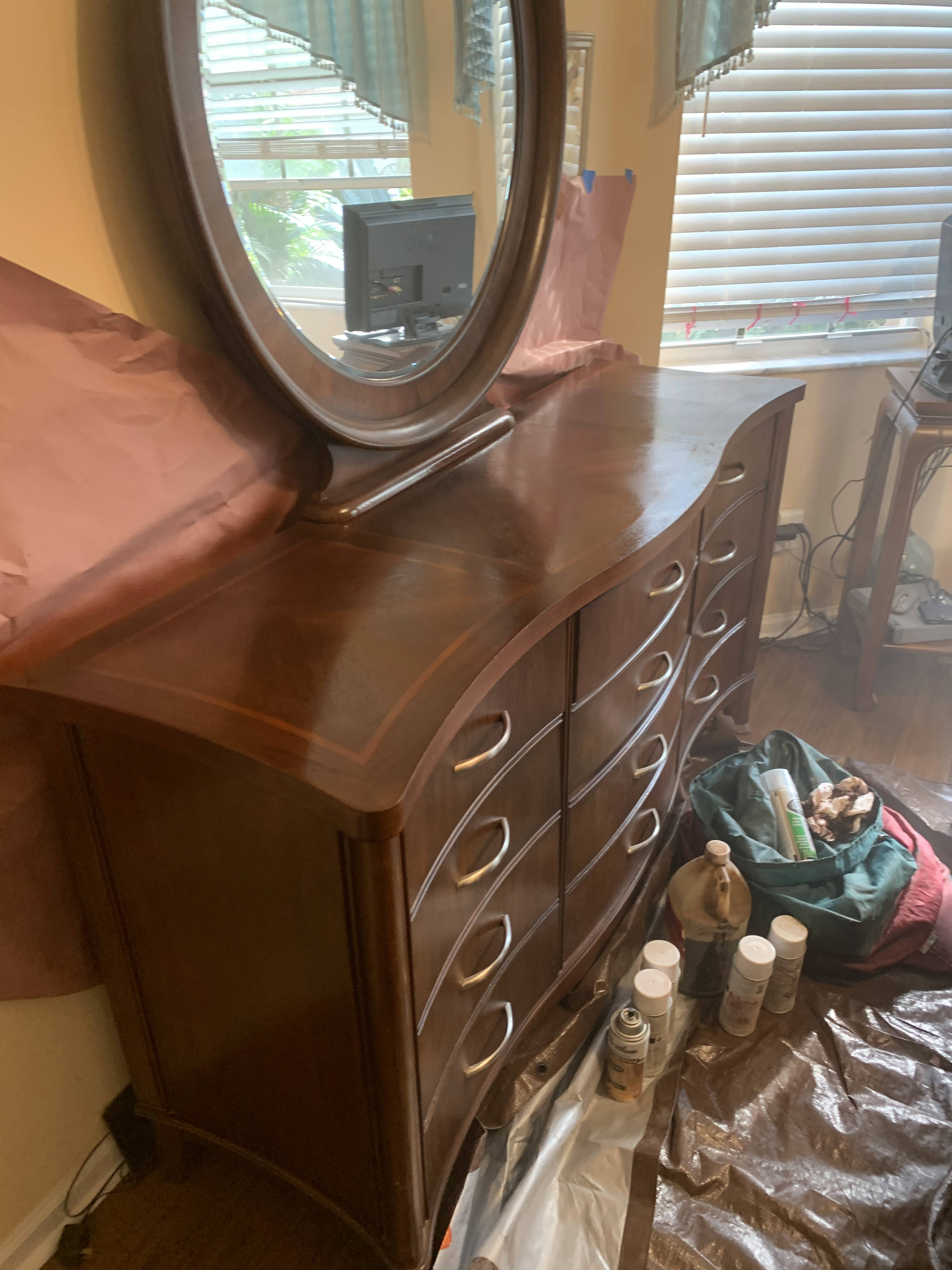 Bedroom Side table refinishing - before 23